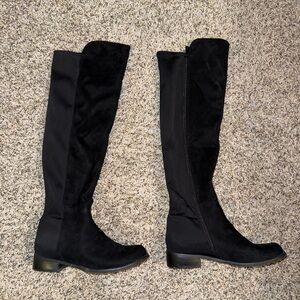 Elegant Black Knee-High Women's Boots